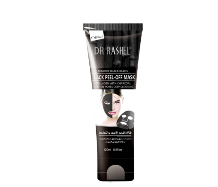 Dr-Rashel 120ml Black Peel-Off Mask Collagen And Charcoals Remove Blackheads For All Skin Types - Zoom Image 4