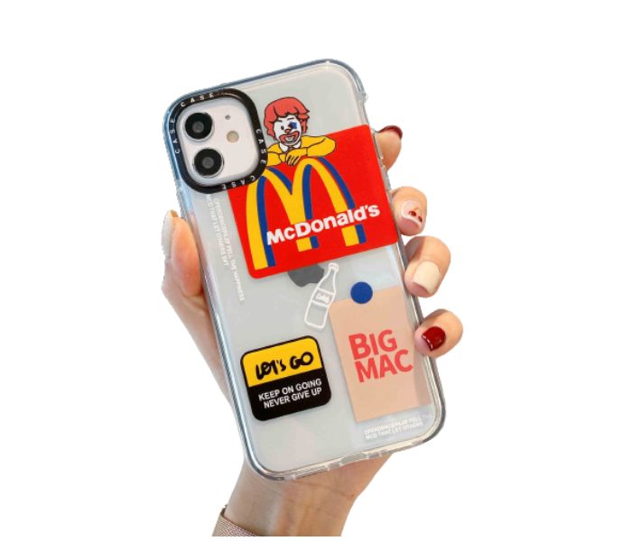 LAB 6 LBMC007 Mcdonald iPhone X Mobile Case - Transaparent - Zoom Image 1