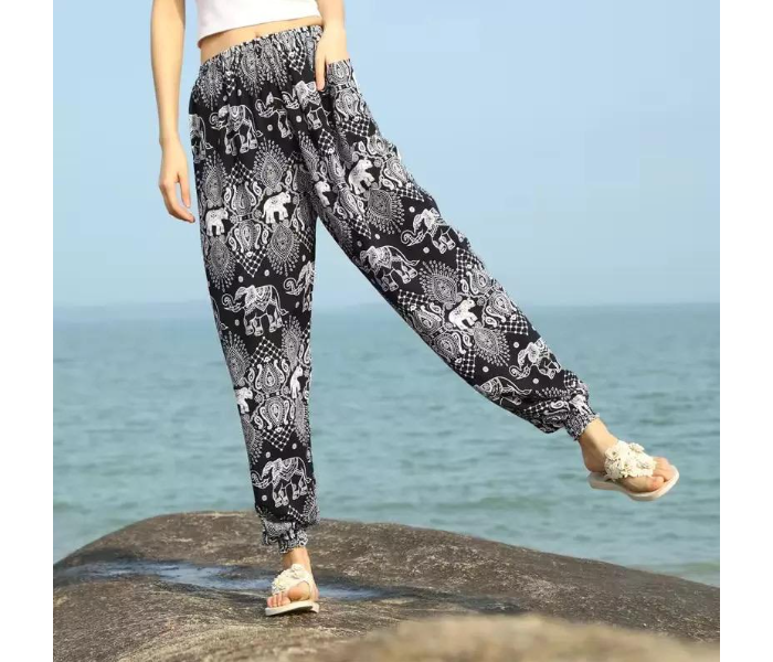 7264 Printed Comfortable Palazzo Pants for Women - Zoom Image 2