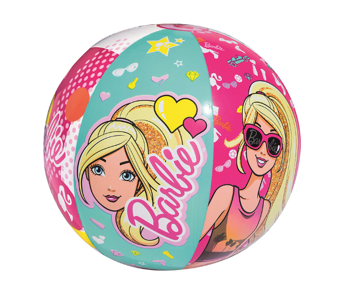 Bestway 93201 51 cm Kids Light Weight Inflatable Barbie Beach Ball -Pink - Zoom Image 3