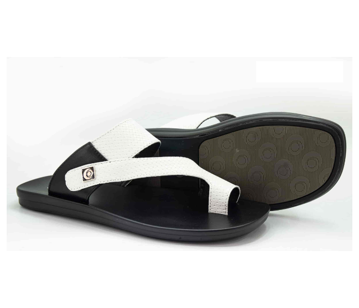 Odyssey 1282-20 44 EU Flat Sandal for Men - Black and White - Zoom Image