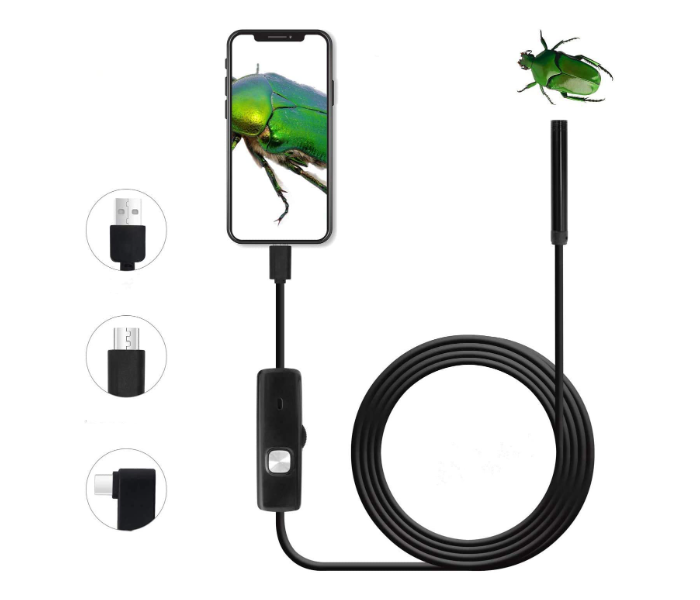 Generic Waterproof HD Borescope USB Inspection Camera Endoscope for Android Mobile and PC Desktop Computer - Black - Zoom Image 8