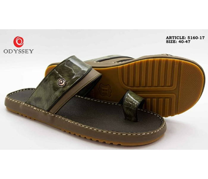 Odyssey 5160-17 47 EU Arabic Sandal For Men -Olive - Zoom Image