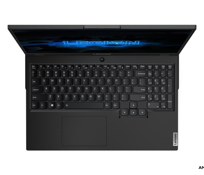 Lenovo 82B5001XUS  Legion 5 Gaming 15.6 Inch FHD AMD Ryzen 54600H Processor 8GB RAM 256GB SSD 1TB HDD 4GB NVIDIA GTX 1650Ti Graphics Windows 10 Home - Black - Zoom Image 2