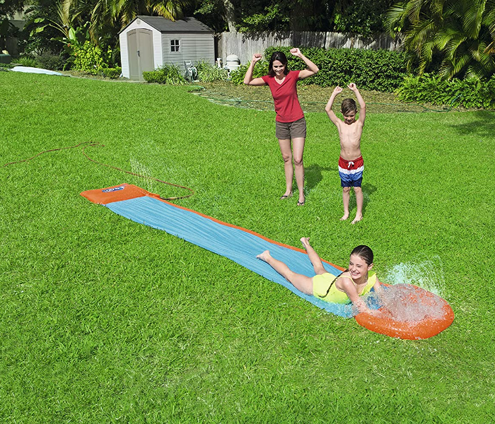 Bestway 52247 18 Inch H2Ogo Aqua Ramp Single Slide -Blue And Orange - Zoom Image 3