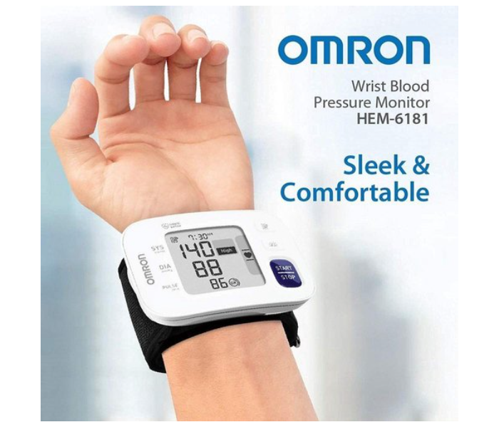 Omron Hem-6161 Automatic Arm Blood Pressure Monitor - White - Zoom Image 2