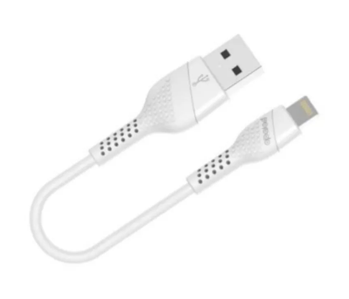 Porodo PD-L025-WH 0.25 Meter Super Durable and Fast Charging PVC Lightning Cable - White - Zoom Image