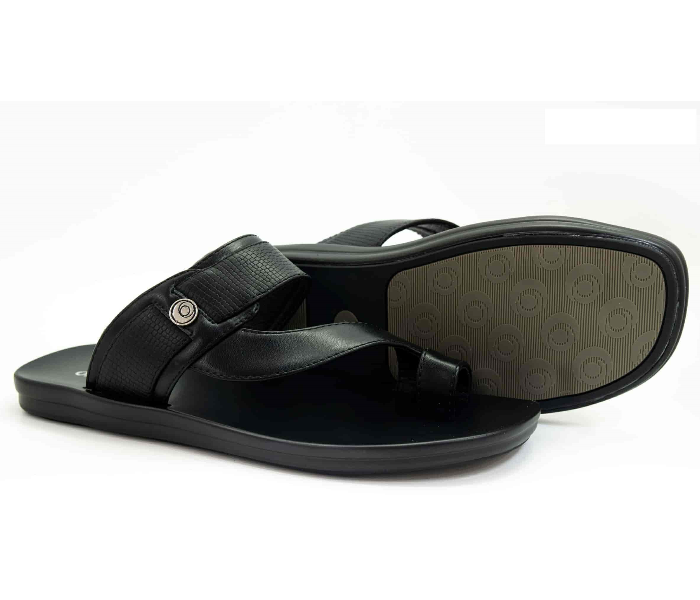 Odyssey 1286-02 44 EU Flat Sandal for Men - Black - Zoom Image