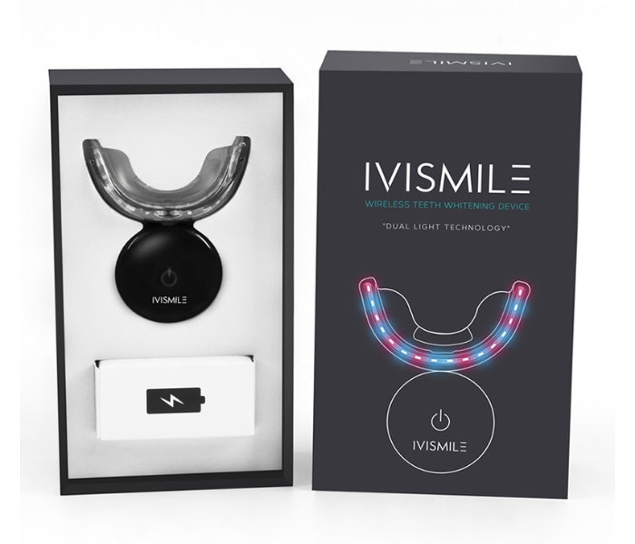 Ivismile Advanced Battery Teeth Whitening Device Home Kit with LED Light Technology - Black - Zoom Image 4