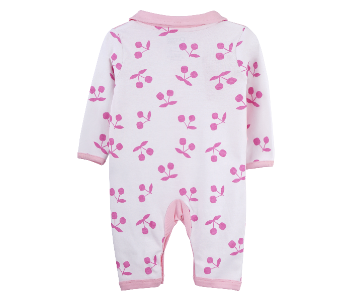 Popees Argento Full Sleeve Comfortable Onesies for 2 Year Babies - White and Pink - Zoom Image 2