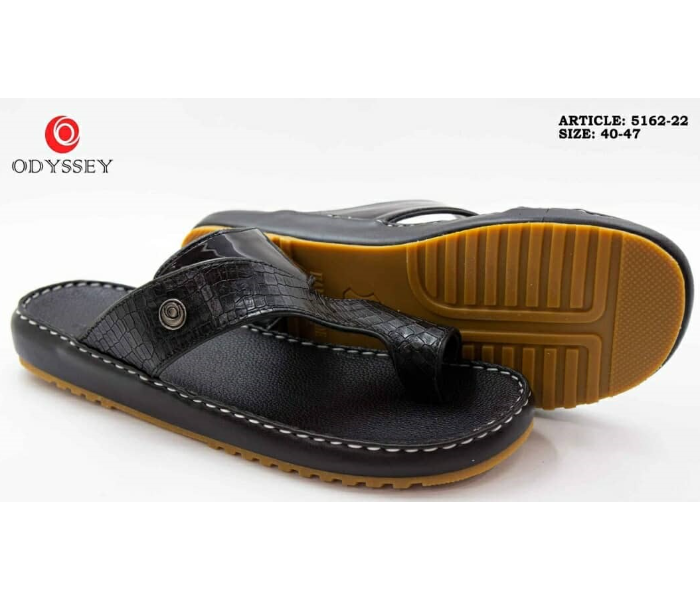 Odyssey 5162-22 40 EU Arabic Y Flat Sandal For Men -Black - Zoom Image