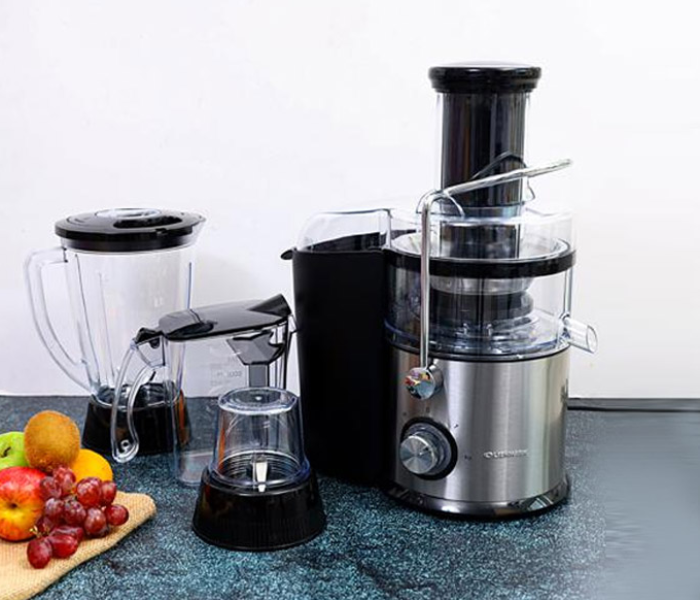 Olsenmark OMJE2234 3-in-1 Juicer and Blender - Stainless Steel & Black - Zoom Image 2