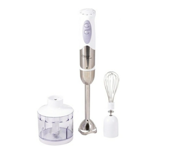 Emjoi UEHB-329 400 W Stainless Steel Shaft Hand Blender with Anti Splash Function -White and Silver - Zoom Image 2