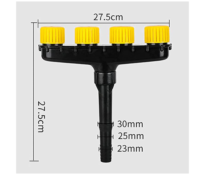 4 Heads Lawn and Garden Hose Nozzle Atomization Garden Watering Irrigation Shower - Zoom Image 5