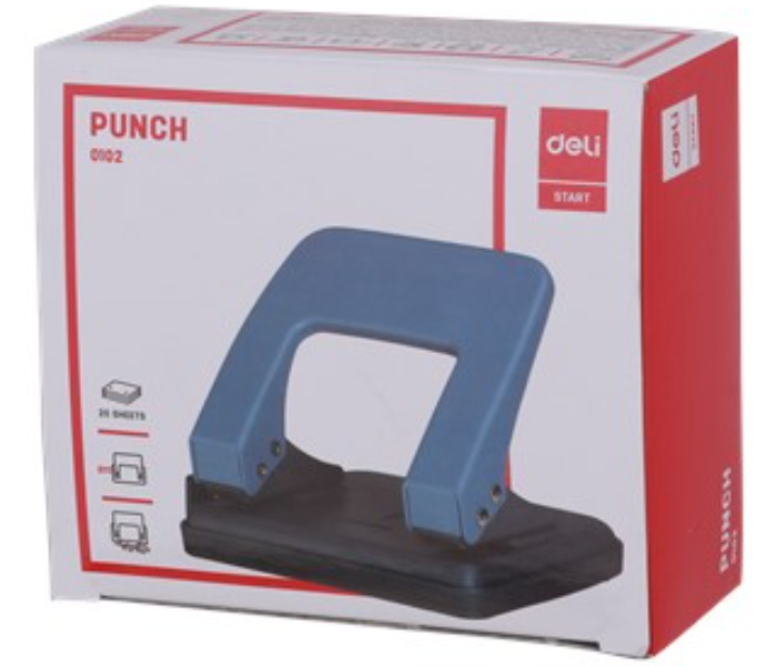 Deli 0102 80 x 6mm 20 Sheets Hole Puncher - Grey - Zoom Image