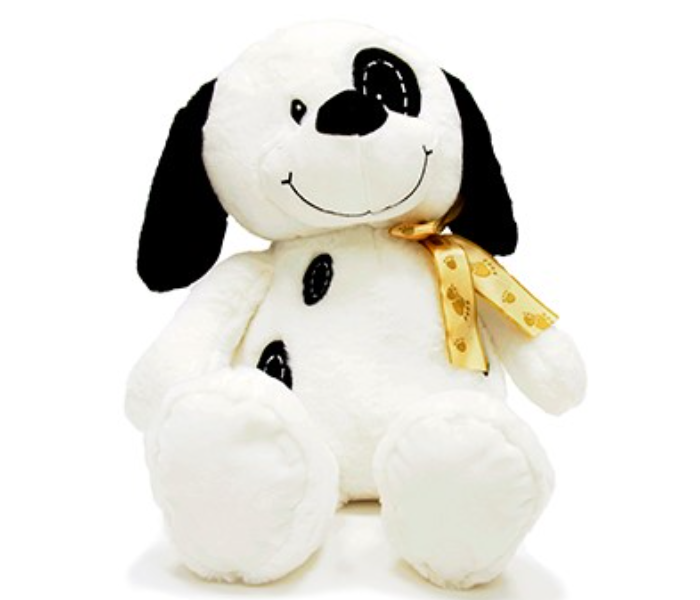 W4-4743-40 40CM Dog Soft Doll for Kids - Black and White - Zoom Image