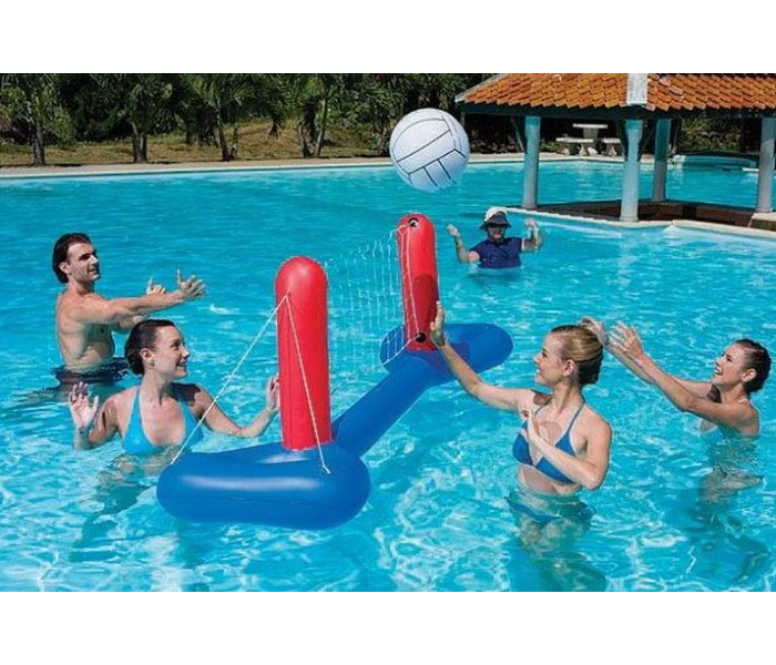 Bestway 52133 2.44M X 64Cm Vinyl Water Volleyball Set -Red And Blue - Zoom Image 2