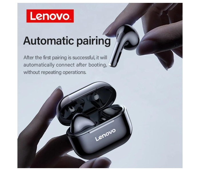 Lenovo LP40 Touch Control Sport Wireless Stereo Earbud - White - Zoom Image 4