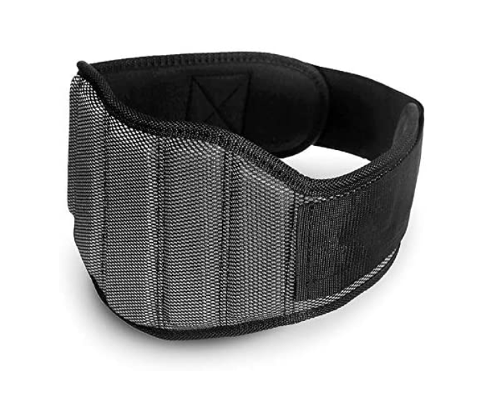 Body Line Sport 102cm Comfortable Lumbar Support Unisex Weight Lifting Belt For Squats and Thrusters - Black - Zoom Image