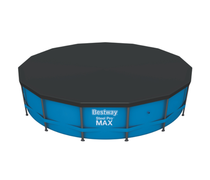 Bestway 58038 Durable Swimming Round Pool Cover -Black - Zoom Image