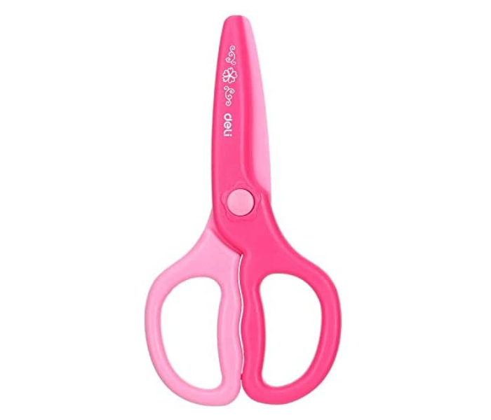 Deli 6067 120mm 10 Inch Plastic Scissors for Children - Pink - Zoom Image 2