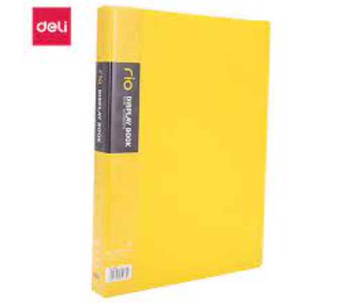 Deli 5031 10 Pockets A4 Paper Display Book - Yellow - Zoom Image