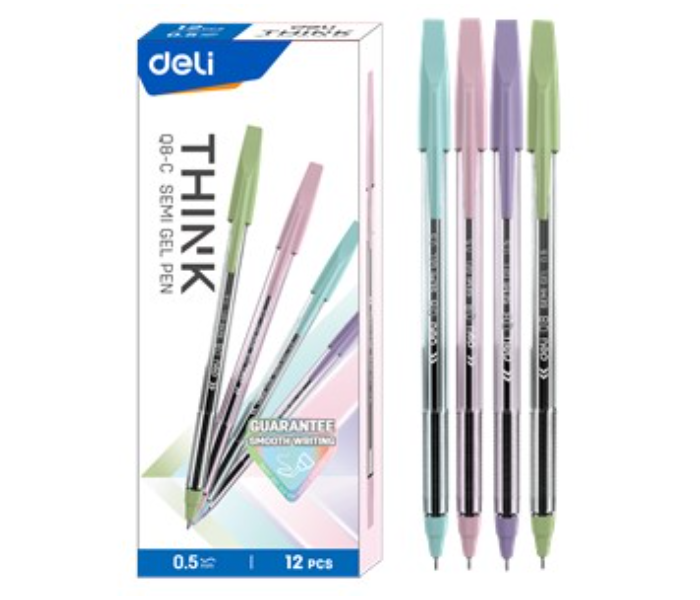 Deli Q8-C 0.7mm Bullet Tip Semi Gel Pen - Zoom Image