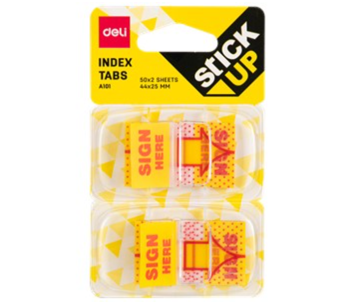 Deli A10101 Stick Up 44x25mm Index Tabs - Zoom Image