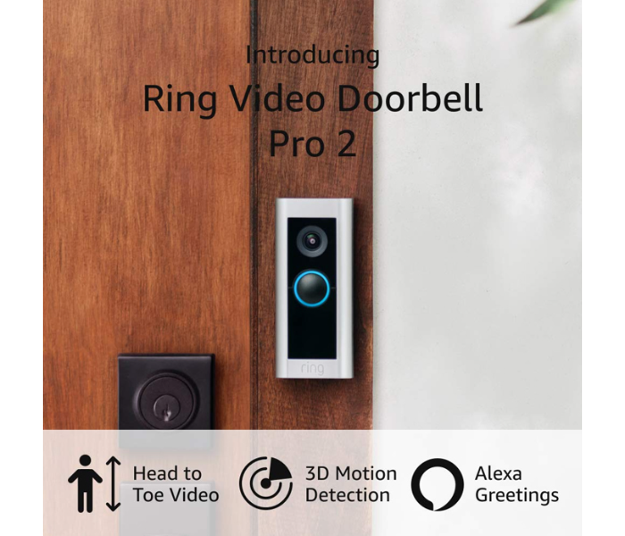 Ring Video Doorbell Pro 2 with Plug-In Adapter - White - Zoom Image 6