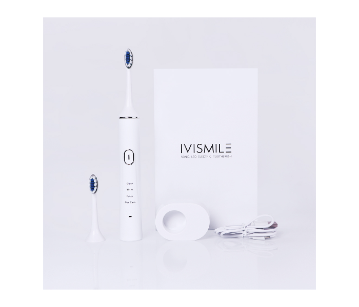 Ivismile Deep Oral Cleaning Rechargeable Electric Tooth Brush with USB Recharge - Black - Zoom Image 4