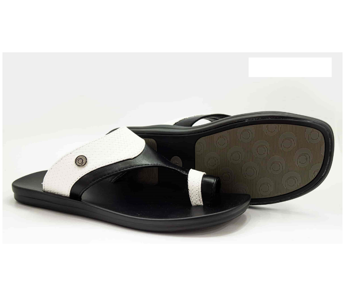 Odyssey 1290-17 43 EU Flat Sandal for Men - Black and White - Zoom Image