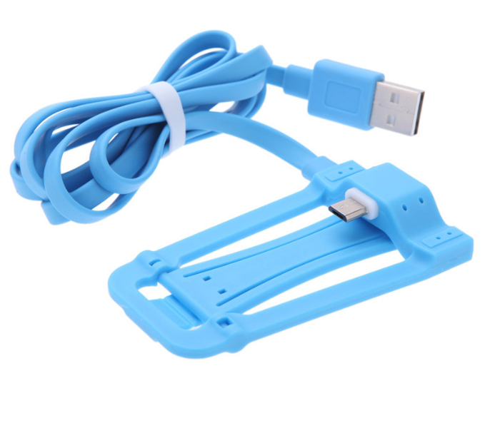 2 in 1 1.2m Micro USB Data Charging Cable Cord and Sync Charging Dock Phone Holder - Zoom Image 1