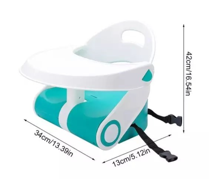 CHC3001 Baby Booster Seat Dishwasher Safe Feeding Tray - White and Blue - Zoom Image