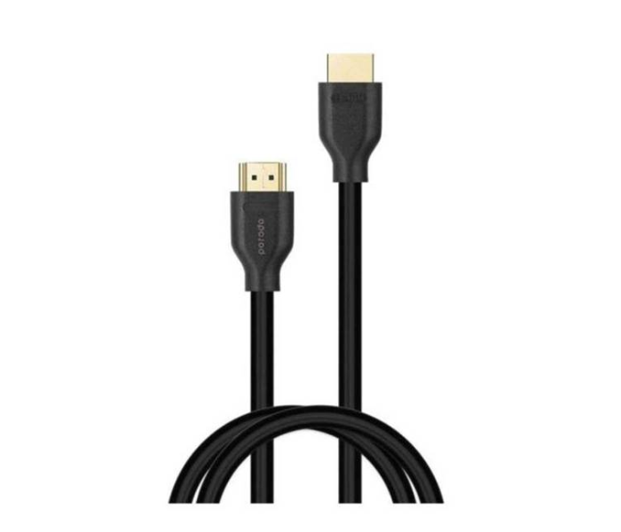 Porodo PD-2101H3-BK 3 Meter High Speed 8K HDMI to HDMI Cable Compatible for Micro USB Port to Micro HDMI Port - Black - Zoom Image 2