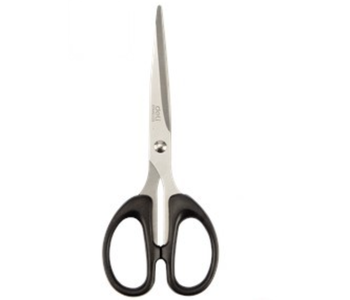 Deli 6034 160mm 1-4 Inch Stainless Steel Scissors - Black - Zoom Image