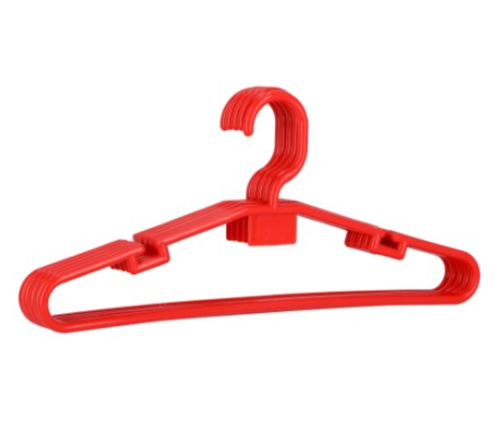 Royalford RF9436 5 Pieces Plastic Cloth Hanger - Red - Zoom Image