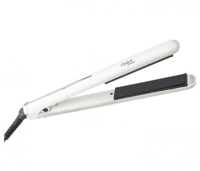 Emjoi UEHS-455 55Watts LCD Ceramic Hair Straightener -White - Zoom Image 1