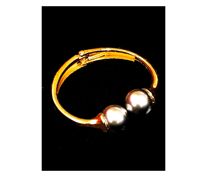 Strabella BR1-05b Openable Bracelet with Beads for Women - Gold and Silver - Zoom Image