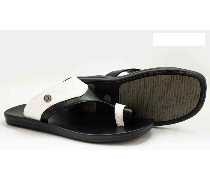 Odyssey 1290-17 40 EU Flat Sandal for Men - Black and White - Zoom Image