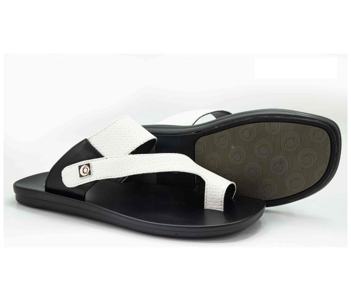 Odyssey 1289-20 40 EU Flat Sandal for Men - Black and White - Zoom Image