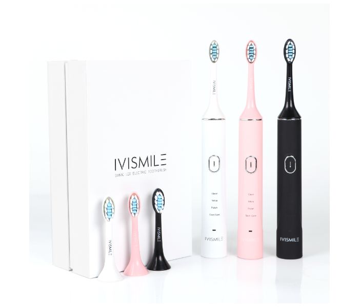 Ivismile Deep Oral Cleaning Rechargeable Electric Tooth Brush with USB Recharge - White - Zoom Image 2