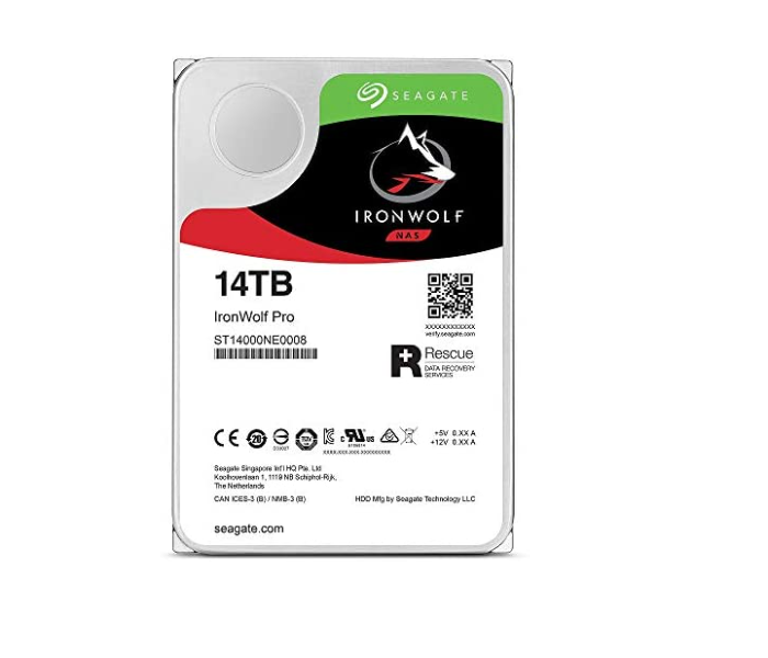 Seagate ST14000NE0008 IronWolf Pro 3.5 Inch 14TB NAS SATA HDD - Zoom Image 1