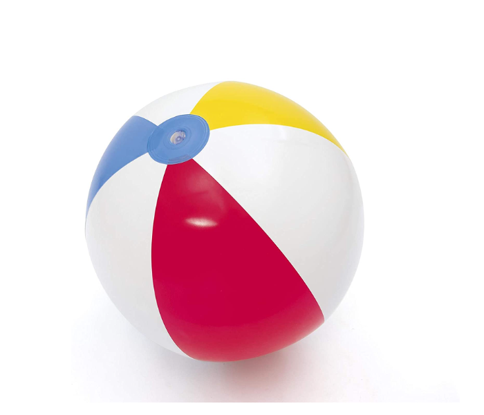 Bestway 31022 61 Cm Vinyl Durable Inflatble Beach Ball -White And Red - Zoom Image 2