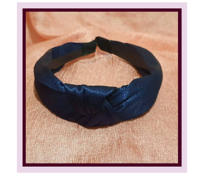 Strabella HA1-18 Stylish and Elegant Cloth Wrapped Hair Bow - Blue - Zoom Image