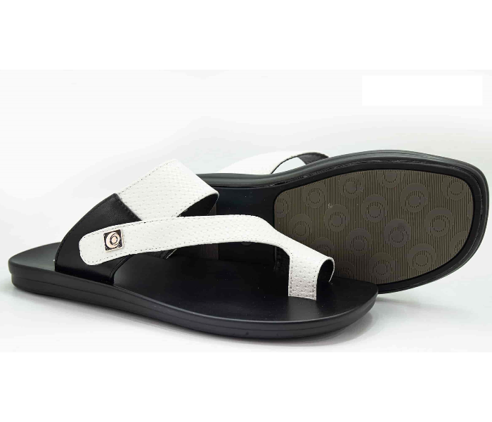 Odyssey 1289-20 45 EU Flat Sandal for Men - Black and White - Zoom Image