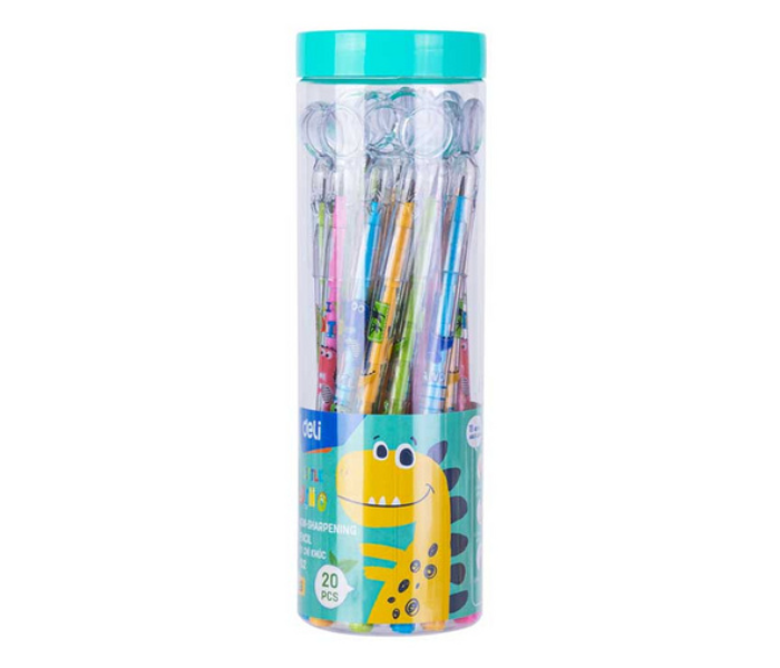 Deli C092 20 Pieces Non-Sharpening Stackable 2B Pencil - Zoom Image 1