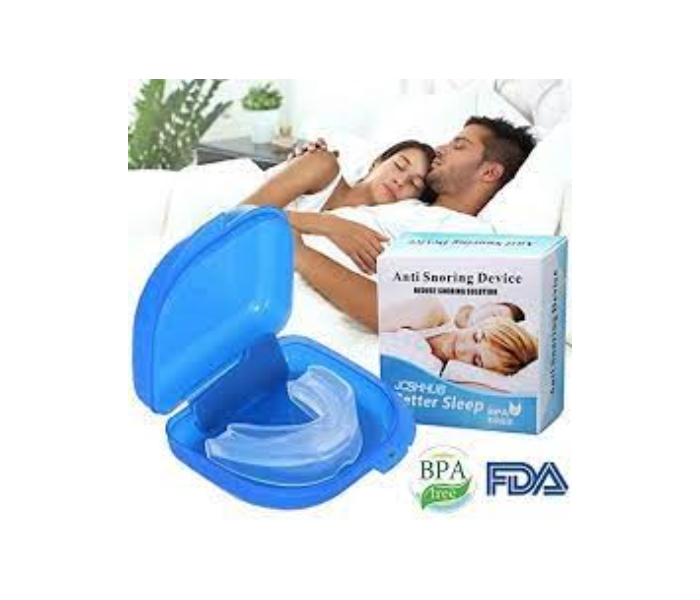 Ha01732 Anti Snore Sleep Aid Breath Smoothly Compact Mouth Guard - Blue - Zoom Image