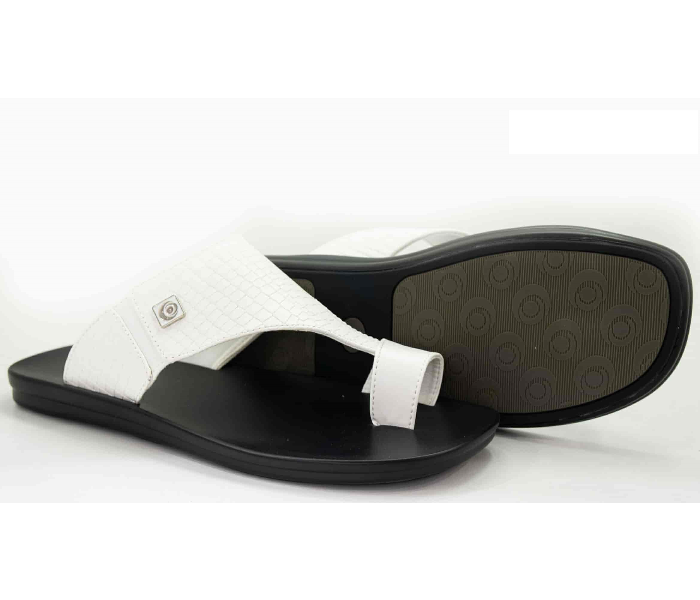 Odyssey 1284-20 44 EU Flat Sandal for Men - Black and White - Zoom Image