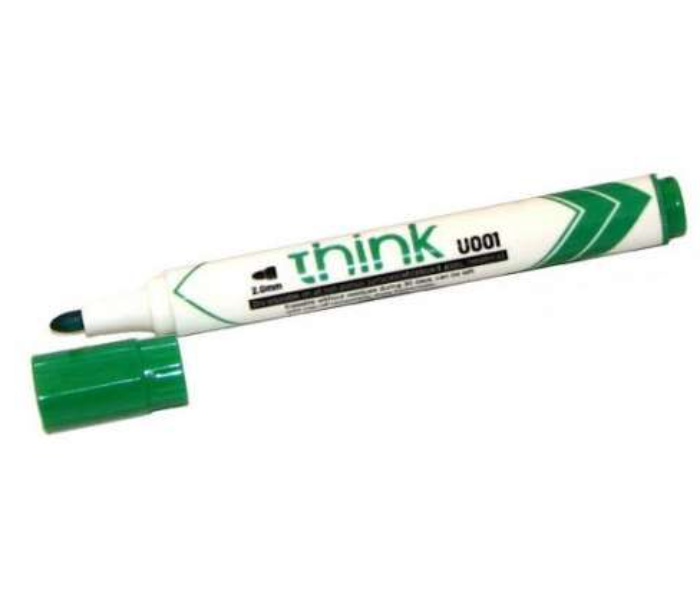 Deli U00150 12 Piece 2.0mm Bullet Tip Dry Erase Marker - Green - Zoom Image 1