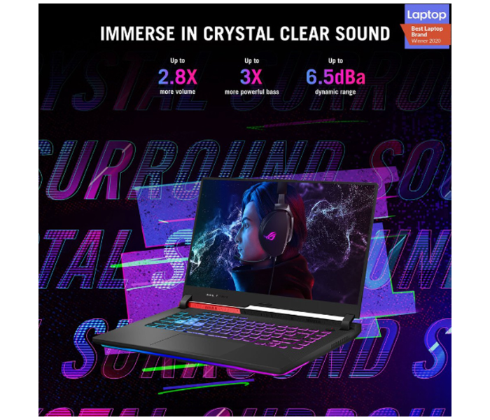 Asus ROG Strix G513IC-HN054T15.6 Inch Ryzen 7 16GB RAM 1TB SSD NVIDIA GeForce RTX 3050 Windows 10 - Black - Zoom Image 4